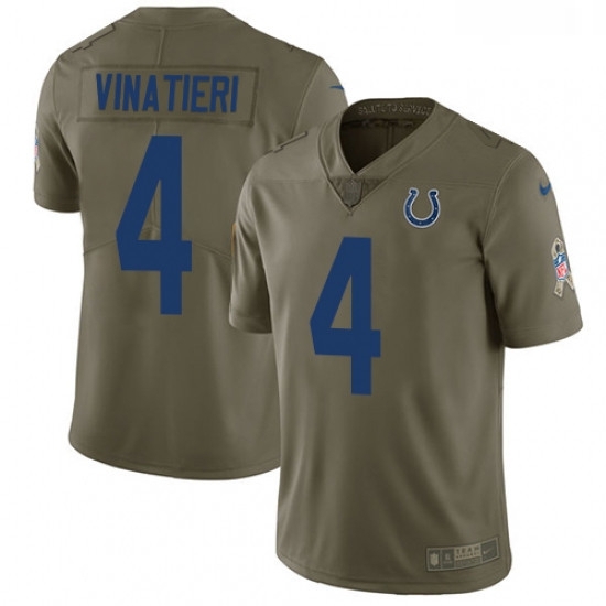 Youth Nike Indianapolis Colts 4 Adam Vinatieri Limited Olive 2017 Salute to Service NFL Jersey Youth Nike Indianapolis Colts 4 Adam Vinatieri Limited Olive 2017 Salute to Service NFL Jersey