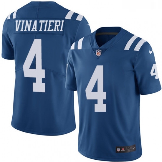 Youth Nike Indianapolis Colts 4 Adam Vinatieri Limited Royal Blue Rush Vapor Untouchable NFL Jersey Youth Nike Indianapolis Colts 4 Adam Vinatieri Limited Royal Blue Rush Vapor Untouchable NFL Jersey