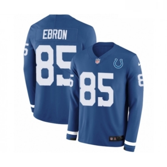 Youth Nike Indianapolis Colts 85 Eric Ebron Limited Blue Therma Long Sleeve NFL Jersey Youth Nike Indianapolis Colts 85 Eric Ebron Limited Blue Therma Long Sleeve NFL Jersey