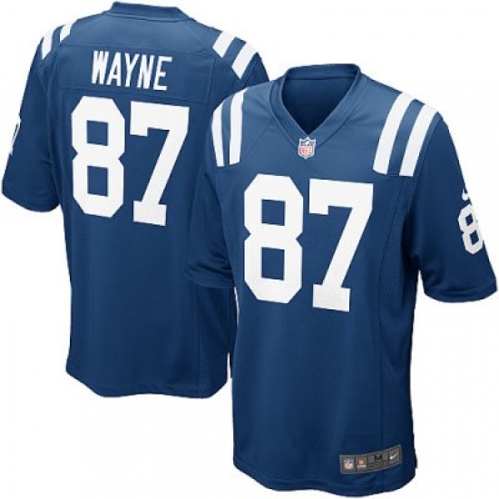 Youth Nike Indianapolis Colts 87# Reggie Wayne Game Blue Color Jersey Youth Nike Indianapolis Colts 87# Reggie Wayne Game Blue Color Jersey