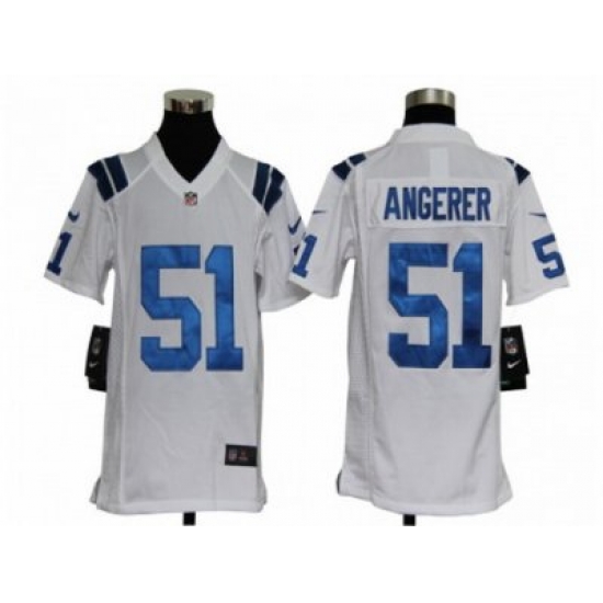 Youth Nike NFL Indianapolis Colts #51 Pat Angerer White Jerseys Youth Nike NFL Indianapolis Colts #51 Pat Angerer White Jerseys