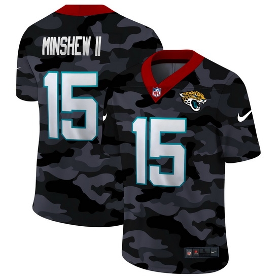 Jacksonville Jaguars 15 Gardner Minshew II Men Nike 2020 Black CAMO Vapor Untouchable Limited Stitched NFL Jersey Jacksonville Jaguars 15 Gardner Minshew II Men Nike 2020 Black CAMO Vapor Untouchable Limited Stitched NFL Jersey