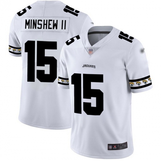 Jaguars 15 Gardner Minshew II White Mens Stitched Football Limited Team Logo Fashion Jersey Jaguars 15 Gardner Minshew II White Mens Stitched Football Limited Team Logo Fashion Jersey