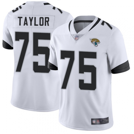 Jaguars 75 Jawaan Taylor White Men Stitched Football Vapor Untouchable Limited Jersey Jaguars 75 Jawaan Taylor White Men Stitched Football Vapor Untouchable Limited Jersey