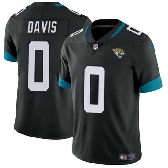 Men Jacksonville Jaguars 0 Gabe Davis Black Vapor Untouchable Limited Stitched Jersey Men Jacksonville Jaguars 0 Gabe Davis Black Vapor Untouchable Limited Stitched Jersey