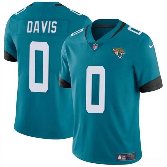 Men Jacksonville Jaguars 0 Gabe Davis Teal Vapor Untouchable Limited Stitched Jersey Men Jacksonville Jaguars 0 Gabe Davis Teal Vapor Untouchable Limited Stitched Jersey