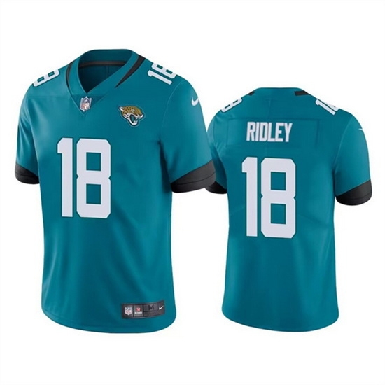 Men Jacksonville Jaguars 18 Calvin Ridley Teal Vapor Untouchable Limited Stitched Jersey Men Jacksonville Jaguars 18 Calvin Ridley Teal Vapor Untouchable Limited Stitched Jersey