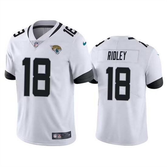 Men Jacksonville Jaguars 18 Calvin Ridley White Vapor Untouchable Limited Stitched Jersey Men Jacksonville Jaguars 18 Calvin Ridley White Vapor Untouchable Limited Stitched Jersey