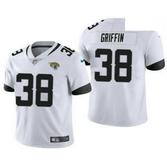 Men Jacksonville Jaguars 38 Shaquill Griffin White 2021 Vapor Untouchable Stitched NFL Nike Limited Jersey Men Jacksonville Jaguars 38 Shaquill Griffin White 2021 Vapor Untouchable Stitched NFL Nike Limited Jersey