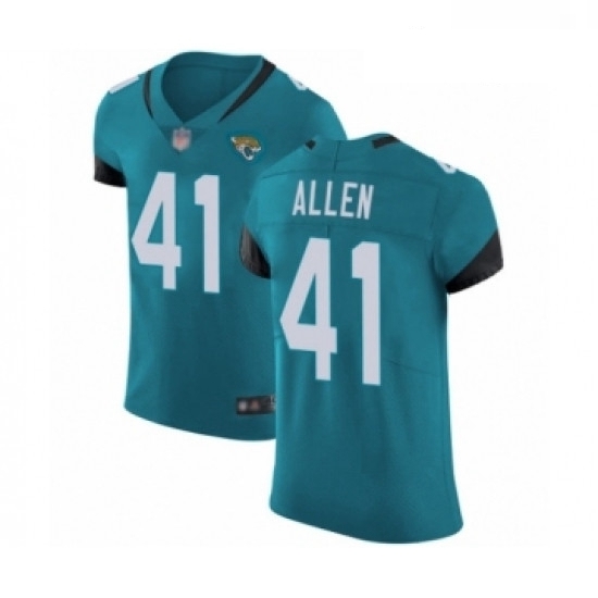 Men Jacksonville Jaguars 41 Josh Allen Teal Green Alternate Vapor Untouchable Elite Player Football Jersey Men Jacksonville Jaguars 41 Josh Allen Teal Green Alternate Vapor Untouchable Elite Player Football Jersey