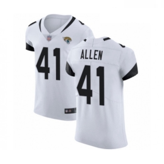 Men Jacksonville Jaguars 41 Josh Allen White Vapor Untouchable Elite Player Football Jersey Men Jacksonville Jaguars 41 Josh Allen White Vapor Untouchable Elite Player Football Jersey