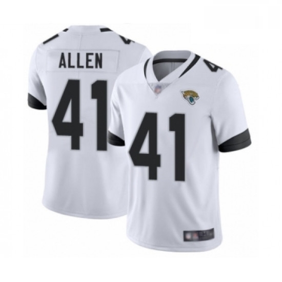 Men Jacksonville Jaguars 41 Josh Allen White Vapor Untouchable Limited Player Football Jersey Men Jacksonville Jaguars 41 Josh Allen White Vapor Untouchable Limited Player Football Jersey