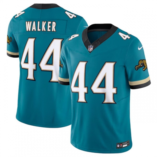 Men Jacksonville Jaguars 44 Travon Walker Teal 2024 F U S E Prowler Throwback Vapor Limited Stitched Football Jersey Men Jacksonville Jaguars 44 Travon Walker Teal 2024 F U S E Prowler Throwback Vapor Limited Stitched Football Jersey