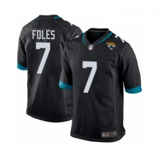 Men Jacksonville Jaguars 7 Nick Foles Game Black Team Color Football Jersey Men Jacksonville Jaguars 7 Nick Foles Game Black Team Color Football Jersey