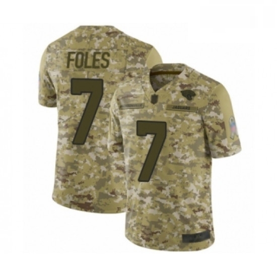 Men Jacksonville Jaguars 7 Nick Foles Limited Camo 2018 Salute to Service Football Jersey Men Jacksonville Jaguars 7 Nick Foles Limited Camo 2018 Salute to Service Football Jersey