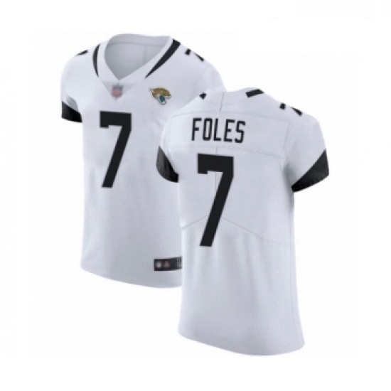 Men Jacksonville Jaguars 7 Nick Foles White Vapor Untouchable Elite Player Football Jersey Men Jacksonville Jaguars 7 Nick Foles White Vapor Untouchable Elite Player Football Jersey