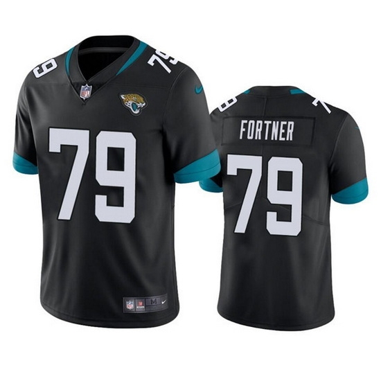 Men Jacksonville Jaguars 79 Luke Fortner Black Vapor Untouchable Limited Stitched Jersey Men Jacksonville Jaguars 79 Luke Fortner Black Vapor Untouchable Limited Stitched Jersey