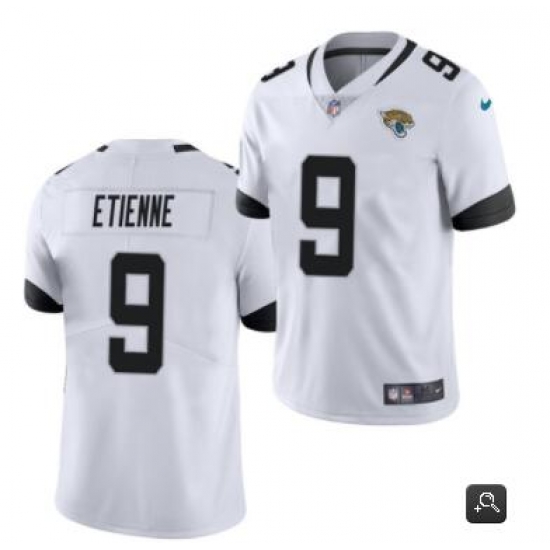 Men Jacksonville Jaguars #9 Travis Etienne White 2021 Vapor Untouchable Limited Stitched NFL Jersey Men Jacksonville Jaguars #9 Travis Etienne White 2021 Vapor Untouchable Limited Stitched NFL Jersey