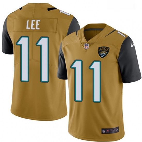 Men Nike Jacksonville Jaguars 11 Marqise Lee Limited Gold Rush Vapor Untouchable NFL Jersey Men Nike Jacksonville Jaguars 11 Marqise Lee Limited Gold Rush Vapor Untouchable NFL Jersey