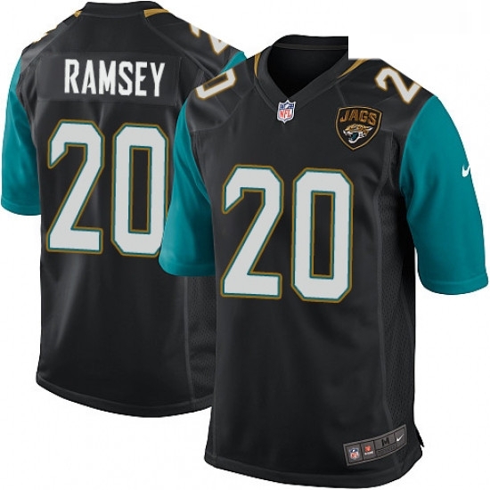 Men Nike Jacksonville Jaguars 20 Jalen Ramsey Game Black Alternate NFL Jersey Men Nike Jacksonville Jaguars 20 Jalen Ramsey Game Black Alternate NFL Jersey