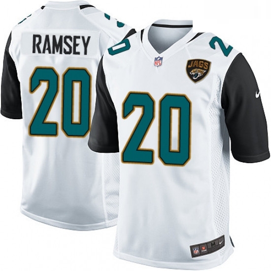 Men Nike Jacksonville Jaguars 20 Jalen Ramsey Game White NFL Jersey Men Nike Jacksonville Jaguars 20 Jalen Ramsey Game White NFL Jersey