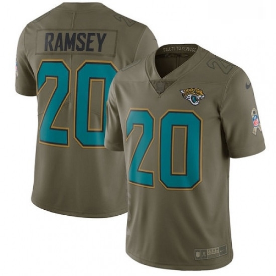 Men Nike Jacksonville Jaguars 20 Jalen Ramsey Limited Olive 2017 Salute to Service NFL Jersey Men Nike Jacksonville Jaguars 20 Jalen Ramsey Limited Olive 2017 Salute to Service NFL Jersey
