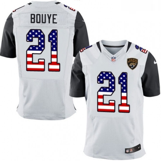 Men Nike Jacksonville Jaguars 21 AJ Bouye Elite White Road USA Flag Fashion NFL Jersey Men Nike Jacksonville Jaguars 21 AJ Bouye Elite White Road USA Flag Fashion NFL Jersey