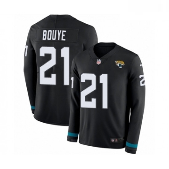 Men Nike Jacksonville Jaguars 21 AJ Bouye Limited Black Therma Long Sleeve NFL Jersey Men Nike Jacksonville Jaguars 21 AJ Bouye Limited Black Therma Long Sleeve NFL Jersey