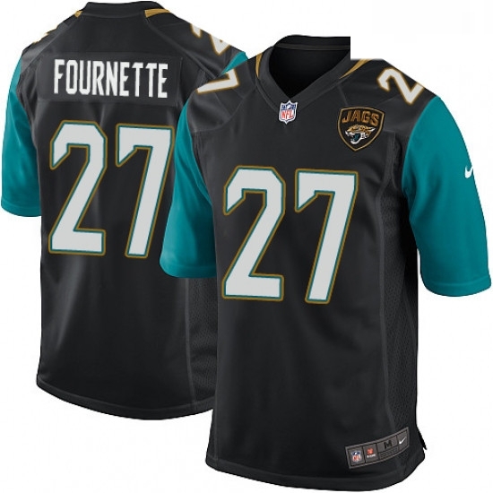 Men Nike Jacksonville Jaguars 27 Leonard Fournette Game Black Alternate NFL Jersey Men Nike Jacksonville Jaguars 27 Leonard Fournette Game Black Alternate NFL Jersey
