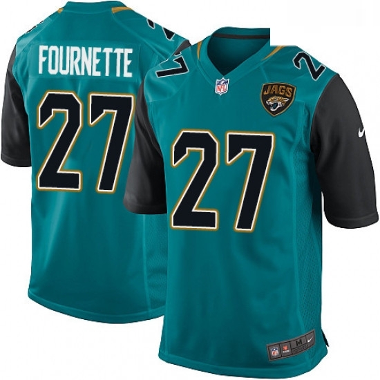 Men Nike Jacksonville Jaguars 27 Leonard Fournette Game Teal Green Team Color NFL Jersey Men Nike Jacksonville Jaguars 27 Leonard Fournette Game Teal Green Team Color NFL Jersey