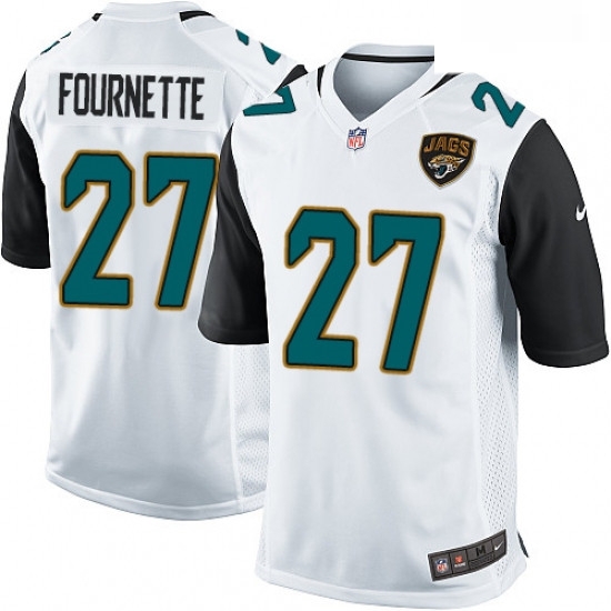 Men Nike Jacksonville Jaguars 27 Leonard Fournette Game White NFL Jersey Men Nike Jacksonville Jaguars 27 Leonard Fournette Game White NFL Jersey
