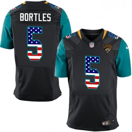 Men Nike Jacksonville Jaguars 5 Blake Bortles Elite Black Alternate USA Flag Fashion NFL Jersey Men Nike Jacksonville Jaguars 5 Blake Bortles Elite Black Alternate USA Flag Fashion NFL Jersey