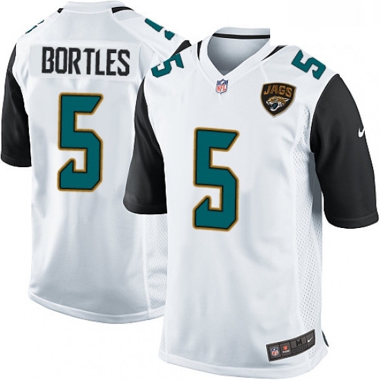 Men Nike Jacksonville Jaguars 5 Blake Bortles Game White NFL Jersey Men Nike Jacksonville Jaguars 5 Blake Bortles Game White NFL Jersey