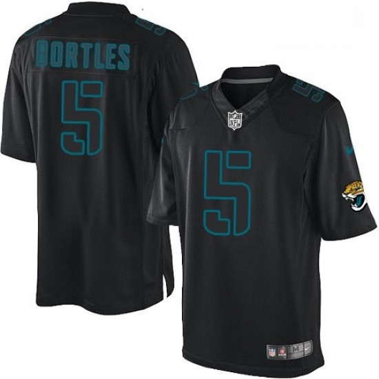 Men Nike Jacksonville Jaguars 5 Blake Bortles Limited Black Impact NFL Jersey Men Nike Jacksonville Jaguars 5 Blake Bortles Limited Black Impact NFL Jersey