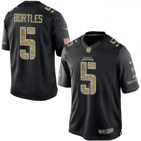 Men Nike Jacksonville Jaguars 5 Blake Bortles Limited Black Salute to Service NFL Jersey Men Nike Jacksonville Jaguars 5 Blake Bortles Limited Black Salute to Service NFL Jersey