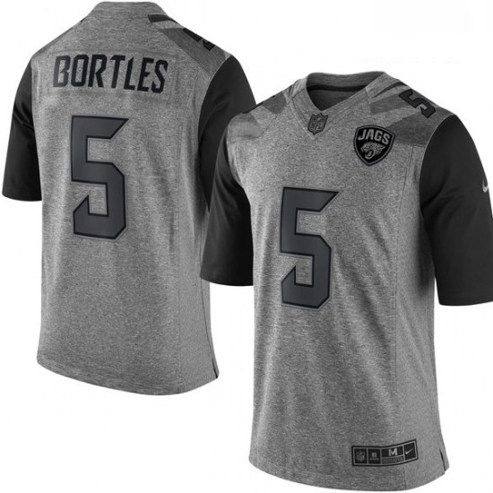 Men Nike Jacksonville Jaguars 5 Blake Bortles Limited Gray Gridiron NFL Jersey Men Nike Jacksonville Jaguars 5 Blake Bortles Limited Gray Gridiron NFL Jersey