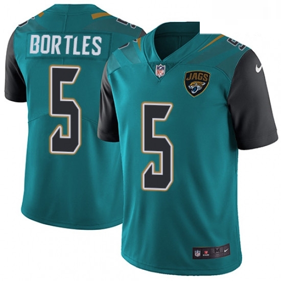 Men Nike Jacksonville Jaguars 5 Blake Bortles Teal Green Team Color Vapor Untouchable Limited Player NFL Jersey Men Nike Jacksonville Jaguars 5 Blake Bortles Teal Green Team Color Vapor Untouchable Limited Player NFL Jersey