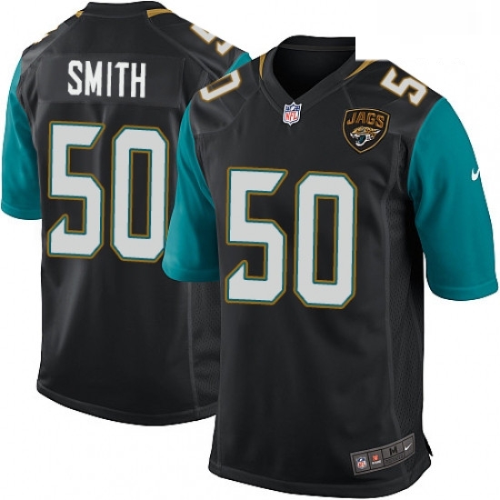 Men Nike Jacksonville Jaguars 50 Telvin Smith Game Black Alternate NFL Jersey Men Nike Jacksonville Jaguars 50 Telvin Smith Game Black Alternate NFL Jersey