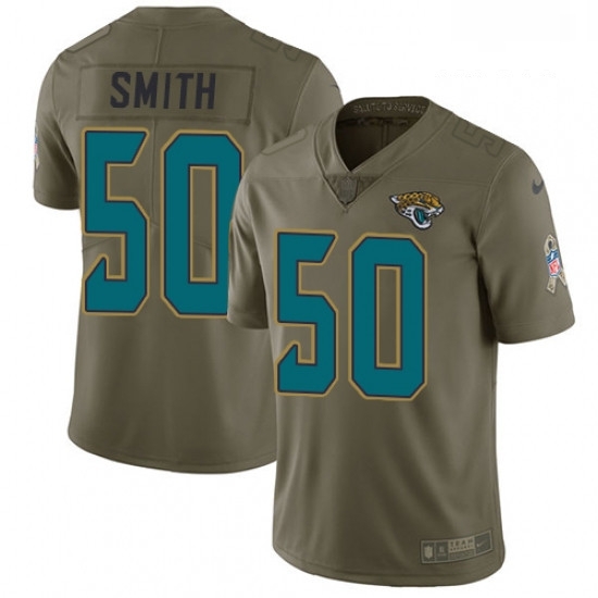 Men Nike Jacksonville Jaguars 50 Telvin Smith Limited Olive 2017 Salute to Service NFL Jersey Men Nike Jacksonville Jaguars 50 Telvin Smith Limited Olive 2017 Salute to Service NFL Jersey