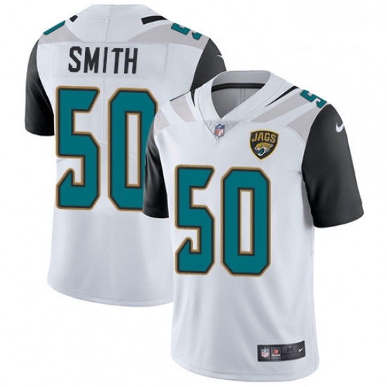 Men Nike Jacksonville Jaguars 50 Telvin Smith White Vapor Untouchable Limited Player NFL Jersey Men Nike Jacksonville Jaguars 50 Telvin Smith White Vapor Untouchable Limited Player NFL Jersey