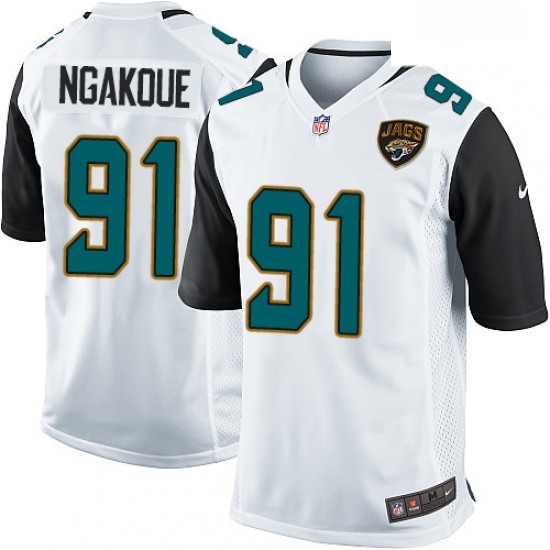 Men Nike Jacksonville Jaguars 91 Yannick Ngakoue Game White NFL Jersey Men Nike Jacksonville Jaguars 91 Yannick Ngakoue Game White NFL Jersey