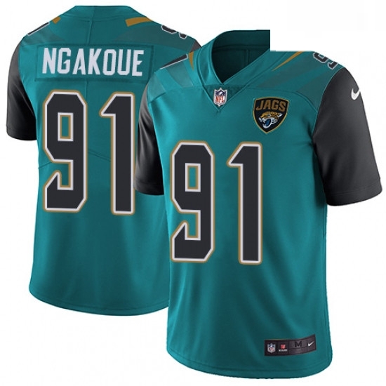 Men Nike Jacksonville Jaguars 91 Yannick Ngakoue Teal Green Team Color Vapor Untouchable Limited Player NFL Jersey Men Nike Jacksonville Jaguars 91 Yannick Ngakoue Teal Green Team Color Vapor Untouchable Limited Player NFL Jersey