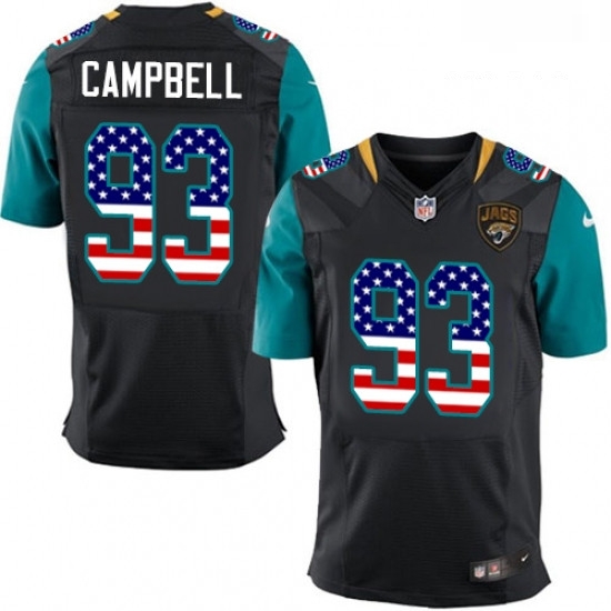 Men Nike Jacksonville Jaguars 93 Calais Campbell Elite Black Alternate USA Flag Fashion NFL Jersey Men Nike Jacksonville Jaguars 93 Calais Campbell Elite Black Alternate USA Flag Fashion NFL Jersey