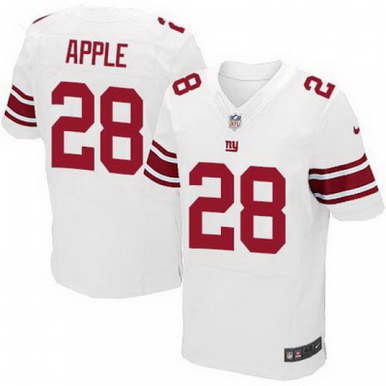 Nike Giants #28 Eli Apple White Mens Stitched NFL Elite Jersey Nike Giants #28 Eli Apple White Mens Stitched NFL Elite Jersey