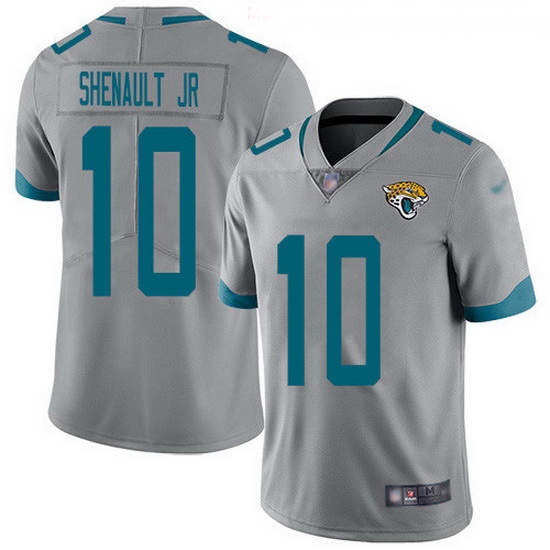 Nike Jaguars 10 Laviska Shenault Jr Silver Men Stitched NFL Limited Inverted Legend Jersey Nike Jaguars 10 Laviska Shenault Jr Silver Men Stitched NFL Limited Inverted Legend Jersey