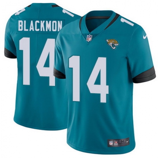 Nike Jaguars #14 Justin Blackmon Teal Green Team Color Mens Stitched NFL Vapor Untouchable Limited Jersey Nike Jaguars #14 Justin Blackmon Teal Green Team Color Mens Stitched NFL Vapor Untouchable Limited Jersey