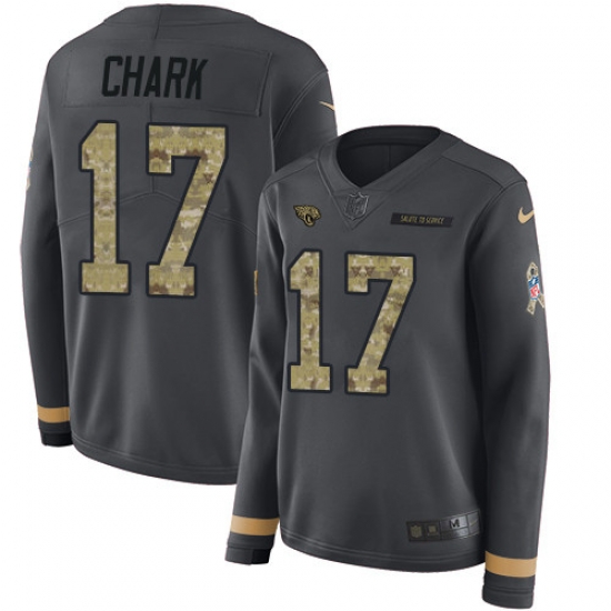 Nike Jaguars #17 DJ Chark Anthracite Salute to Service Jersey Nike Jaguars #17 DJ Chark Anthracite Salute to Service Jersey