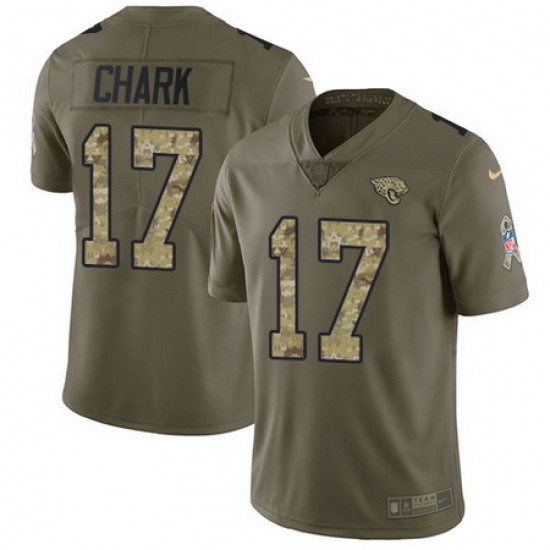 Nike Jaguars #17 DJ Chark Olive Camo Mens Stitched NFL Limited 2017 Salute To Service Jersey Nike Jaguars #17 DJ Chark Olive Camo Mens Stitched NFL Limited 2017 Salute To Service Jersey