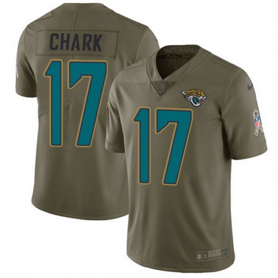 Nike Jaguars #17 DJ Chark Olive Mens Stitched NFL Limited 2017 Salute To Service Jersey Nike Jaguars #17 DJ Chark Olive Mens Stitched NFL Limited 2017 Salute To Service Jersey