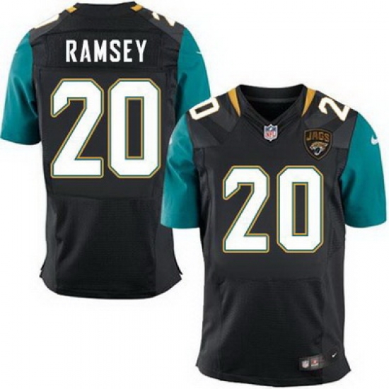 Nike Jaguars #20 Jalen Ramsey Black Alternate Mens Stitched NFL Elite Jersey Nike Jaguars #20 Jalen Ramsey Black Alternate Mens Stitched NFL Elite Jersey